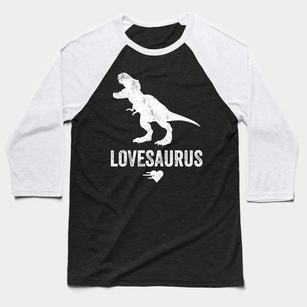 Lovesaurus Baseball T-Shirt by captainmood